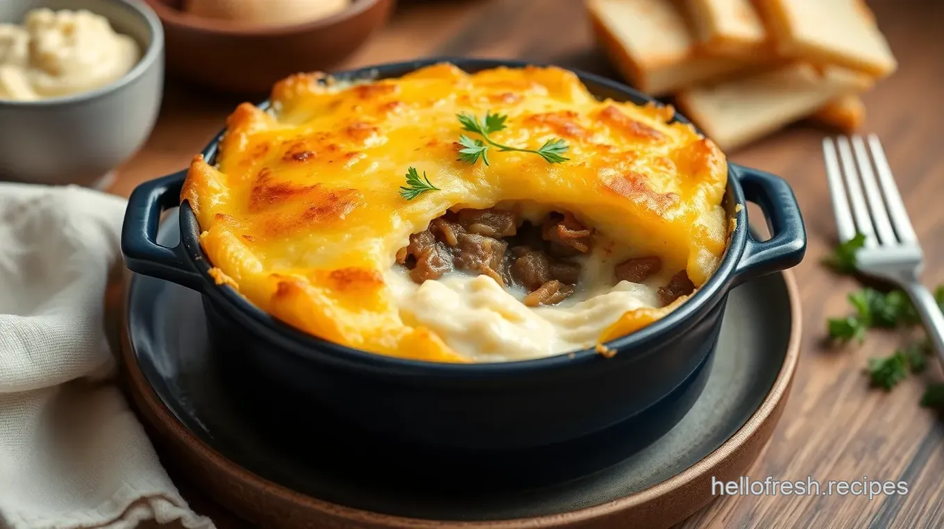 Cooked Shepherd's Pie with Creamy Mash