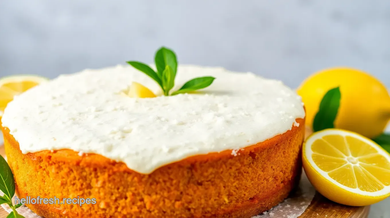 Fresh Coconut Lemon Cake