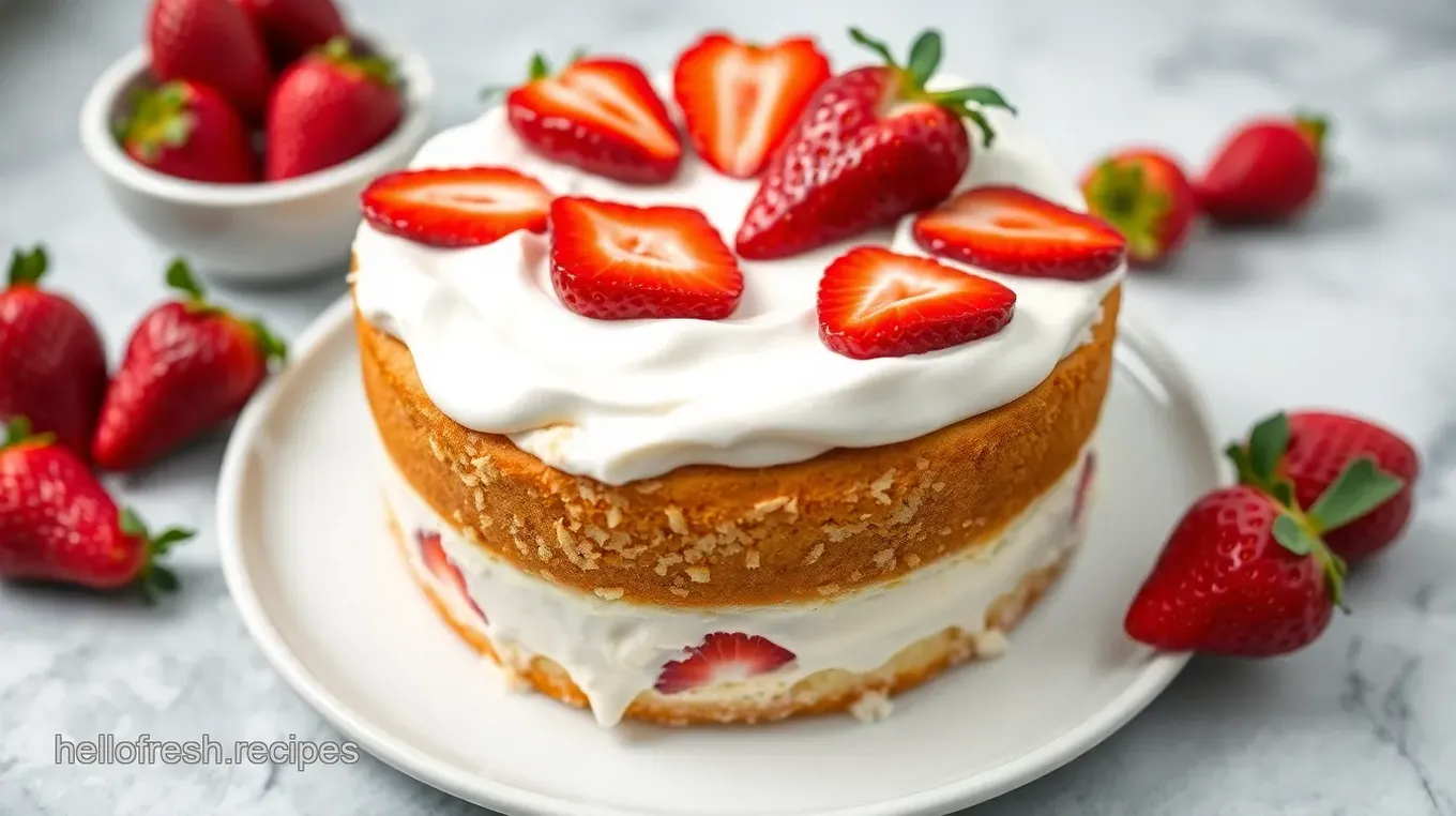 Heavenly Fresh Cream Strawberry Cake