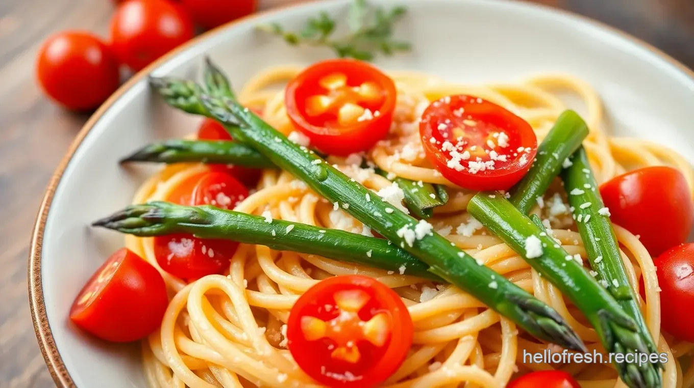 Pasta Primavera with Asparagus and Tomatoes