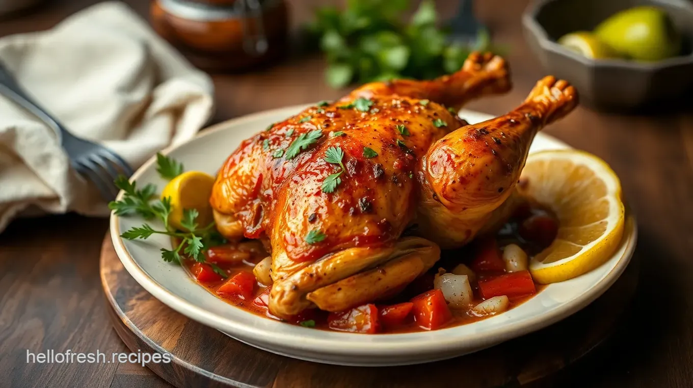 Roast Chicken with Flavorful Peruvian Marinade