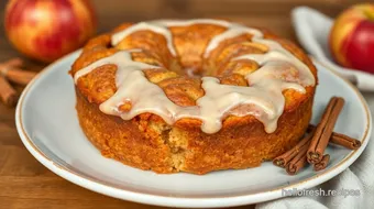 Bake Fresh Apple Cake with Warm Spices recipe card