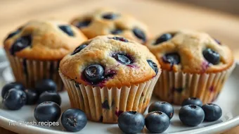 Bake Fresh Blueberry Muffins in 35 Minutes recipe card