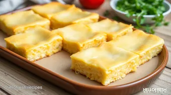 Bake Savory Cheese Squares in 35 Minutes recipe card