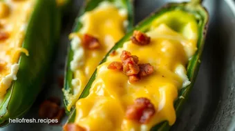 Baked Stuffed Jalapeños: Irresistibly Cheesy recipe card