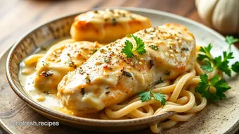 Cook Creamy Chicken with Garlic - Easy Recipe recipe card