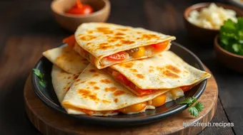 My Go-To Easy Cheese Quesadilla: Cook in 15 Minutes of Deliciousness! recipe card