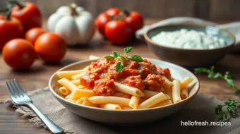 Ultimate Silky Penne with Creamy Tomato Sauce: 10 Simple Steps to Perfect Pasta! recipe card