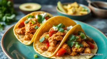 Cook Southwest Chicken Tacos in 30 Minutes recipe card