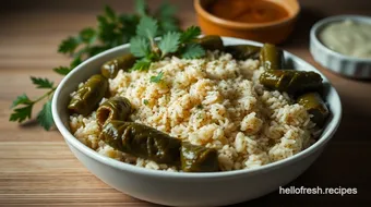 How My Grandmother Made Frankly Fresh Stuffed Grape Leaves recipe card