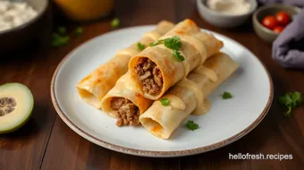 How to Make Amazing Fried Beef Flautas with Cheesy Flavor at Home recipe card