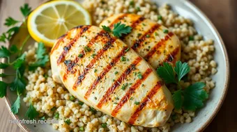 Grilled Chicken with Lemon Herb Flavor recipe card