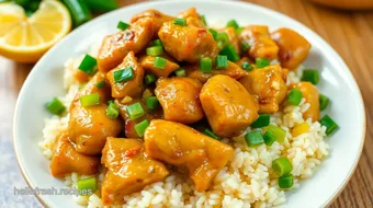 Sautéed Ginger Chicken with Flavorful Rice recipe card