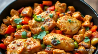 Sizzling Tex-Mex Chicken Skillet Delight recipe card