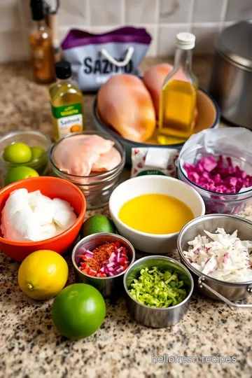 Sazon-Spiced Chicken with Coriander and Annatto ingredients