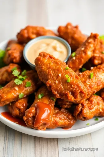 Ultimate Baked Crispy Chicken Wings for Game Day presentation