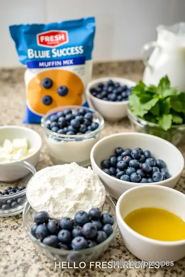 Fresh Success Blueberry Muffins ingredients