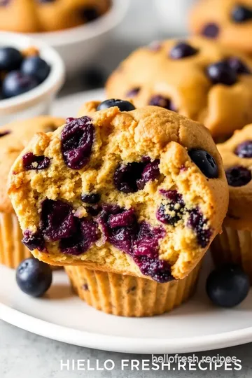 Fresh Success Blueberry Muffins presentation