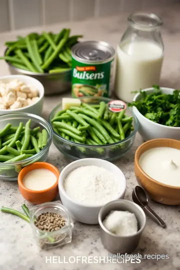 Green Bean Casserole with a Twist ingredients