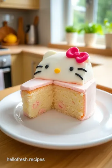 Hello Kitty Decoration Cake steps