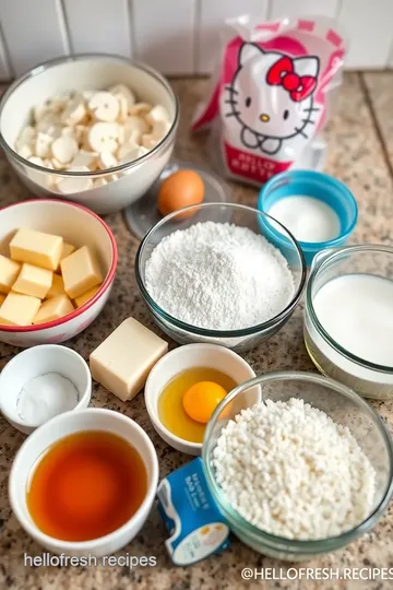 Hello Kitty Pasteles ingredients