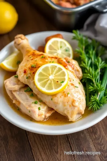 Delicious Baked Lemon Chicken presentation