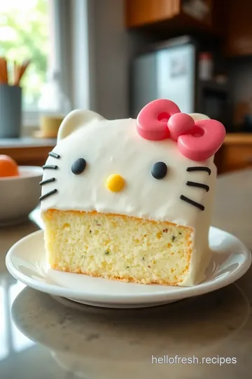 Hello Kitty Cake steps