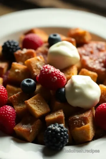 Berry Bliss French Toast Bake presentation