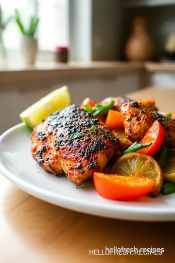 Blackened Chicken with Green Pepper steps