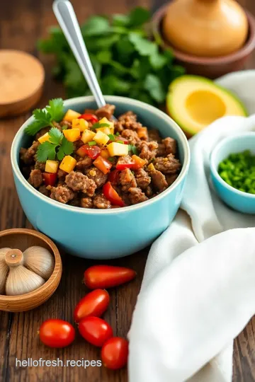 Zesty Southwest Beef Bowl ingredients