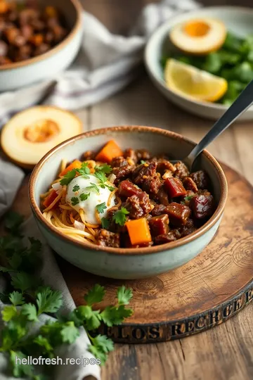 Zesty Southwest Beef Bowl presentation