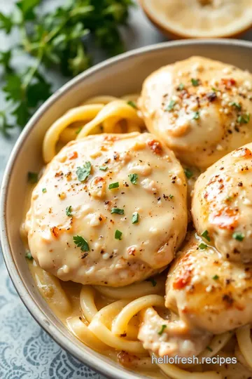 Creamy Garlic Parmesan Chicken presentation