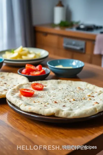 Simple Artisan Flatbread with Fresh Ingredients presentation