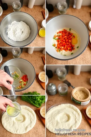 Simple Artisan Flatbread with Fresh Ingredients steps