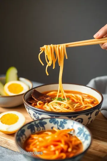 Quick & Flavorful Homemade Ramen presentation