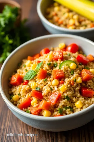 Quinoa & Veggie Power Bowl presentation