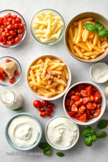 Silky Penne with Creamy Tomato Sauce ingredients