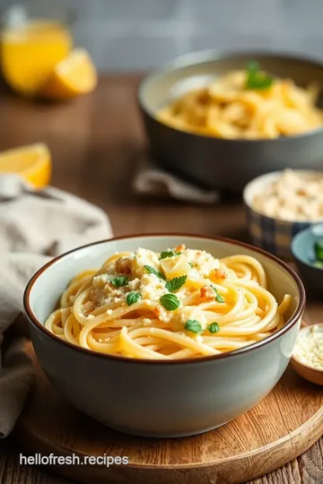 Cooked Creamy Garlic Pasta with Cheese steps