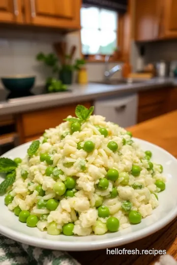 Creamy Fresh Pea Risotto with Mint and Parmesan steps