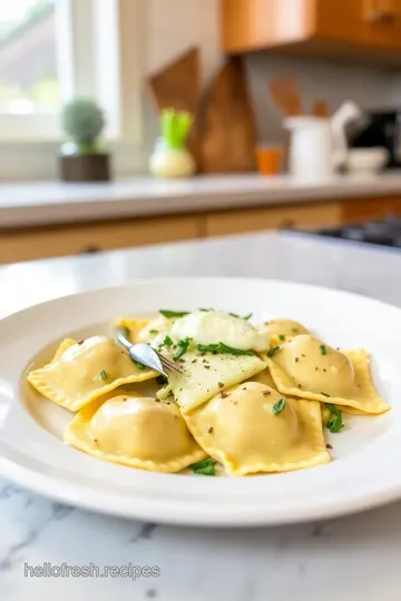 Artichoke Ravioli with Sage Butter Sauce steps