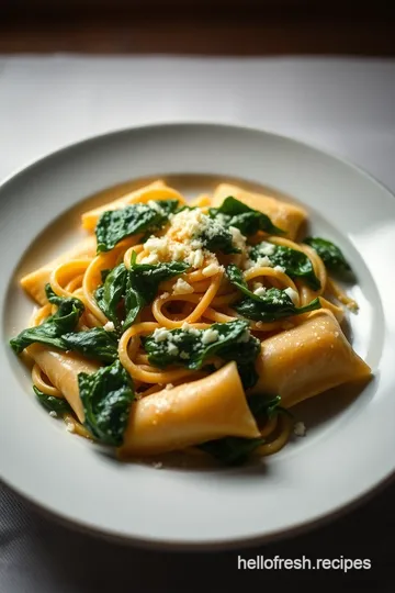 Delicious Fresh Pasta Parcels Stuffed with Ricotta and Spinach presentation