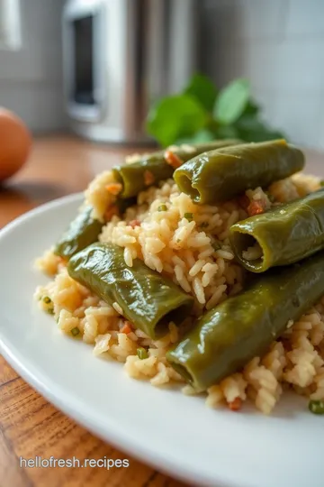 Frankly Fresh Stuffed Grape Leaves steps