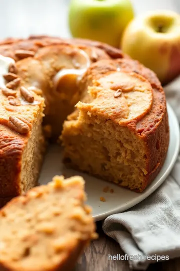 Fresh Apple Cake Recipe presentation