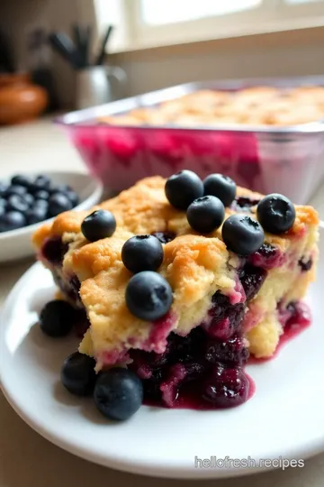 Fresh Blueberry Bliss Dump Cake steps