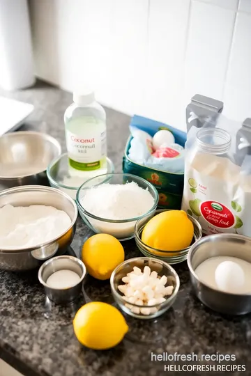 Fresh Coconut Lemon Cake ingredients