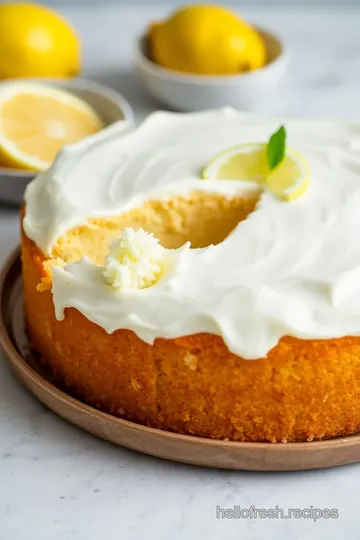 Fresh Coconut Lemon Cake presentation