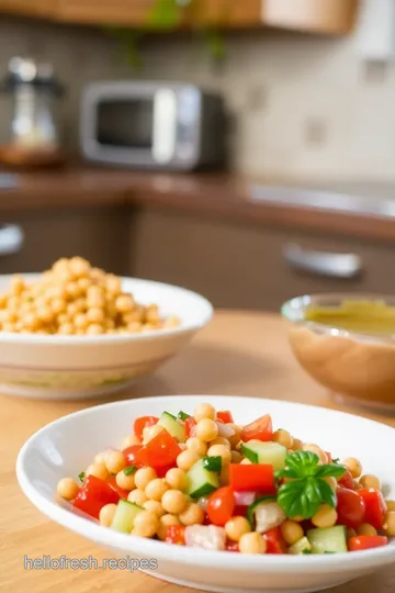 Fresh Garbanzo Beans: 5 Easy & Delicious Mediterranean Salad Recipes! steps