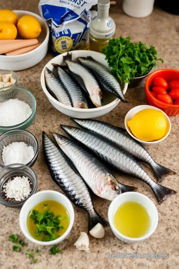 Fresh Sardines: Easy Grilled Delight with Lemon & Herbs! ingredients