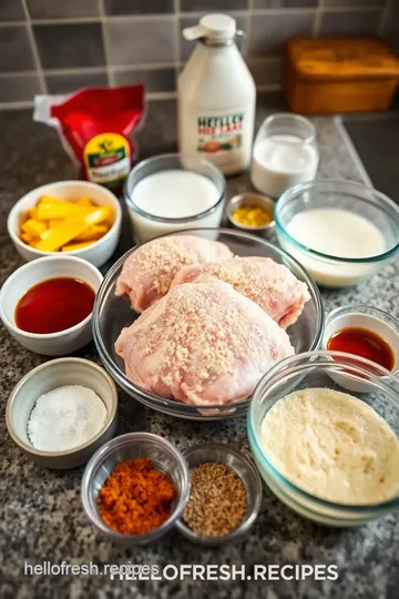 Crispy Seasoned Fried Chicken with Fry Seasoning ingredients