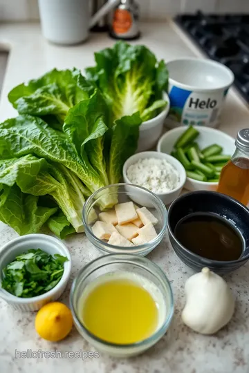 Grilled Gem Lettuce with Lemon Vinaigrette ingredients